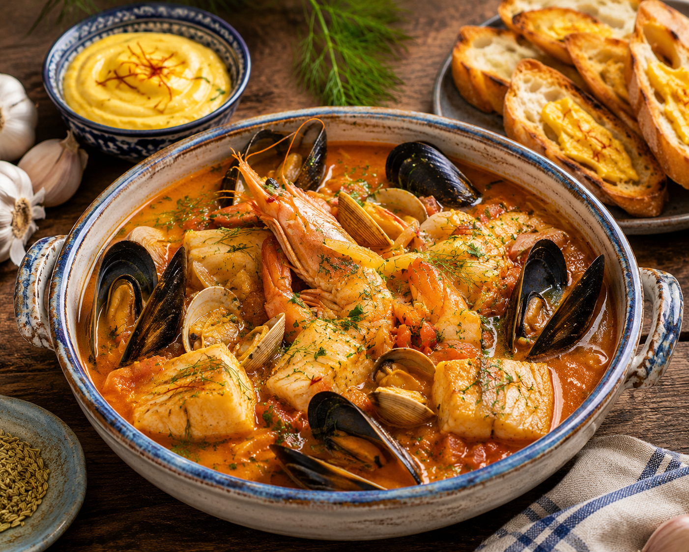 Bouillabaisse (Provençal Seafood Stew)
