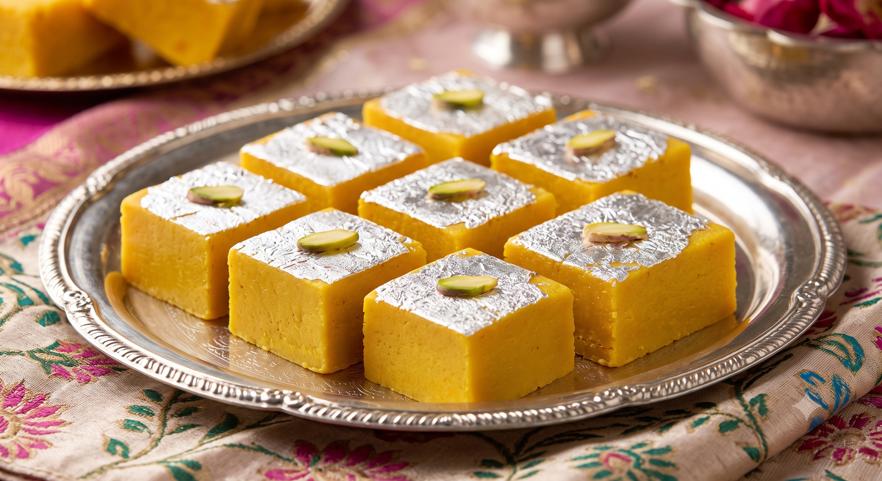 Saffron Barfi (Kesar Barfi)